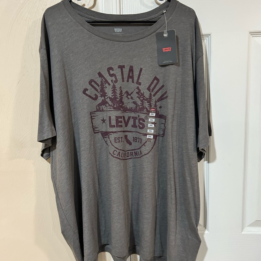 Levi's Gray Graphic Men's Shirt